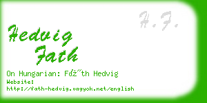 hedvig fath business card